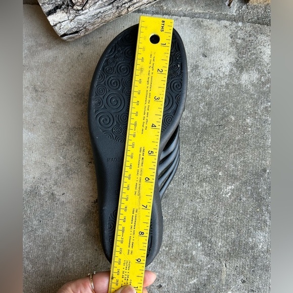 Okabashi Venice slide black strap sandal Sz-7. D - Picture 10 of 12